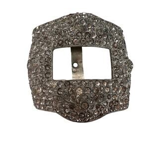 Vintage Art Deco Rhinestone Shoe Buckle 30s 40s Fishel Nessler Signed FNCO